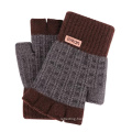 Unisex Winter Warm Mitten Half Finger Gloves Fingerless Gloves Acrylic Gloves